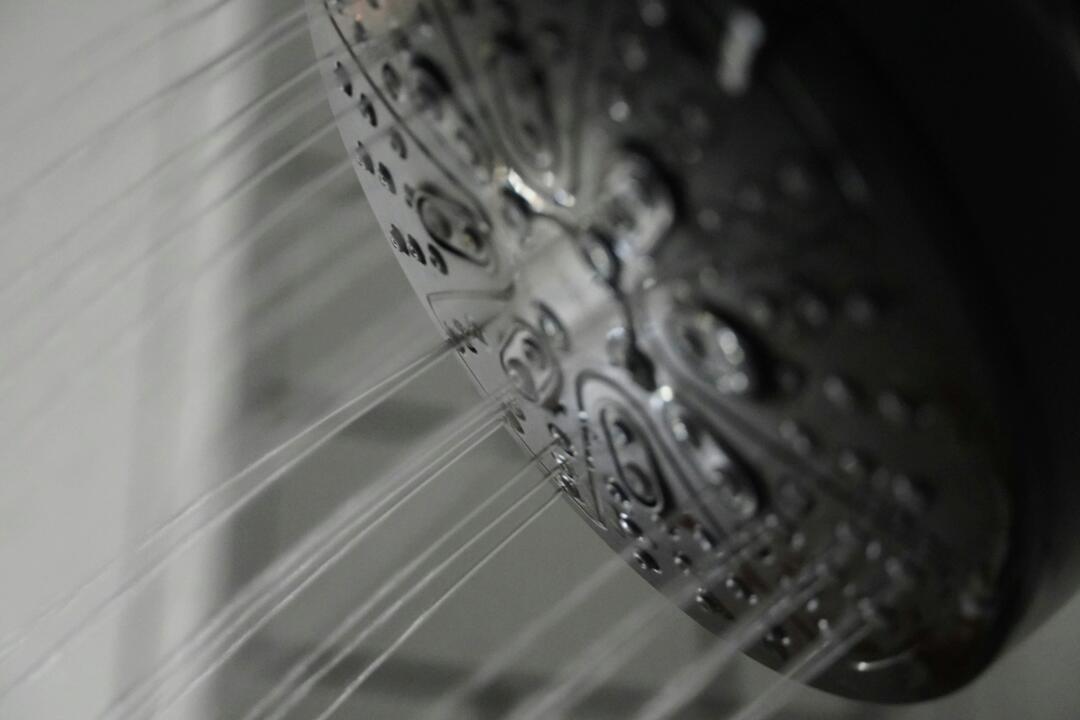 Close up of shower head