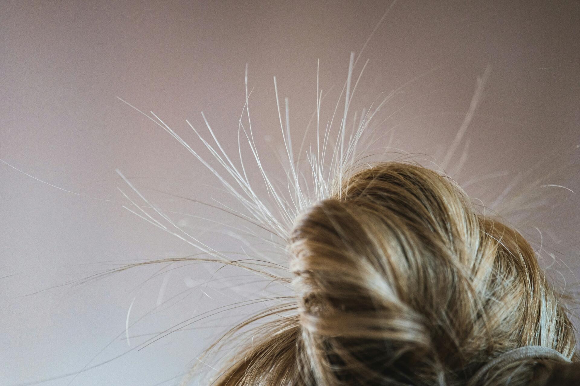 Close up of hair ends 